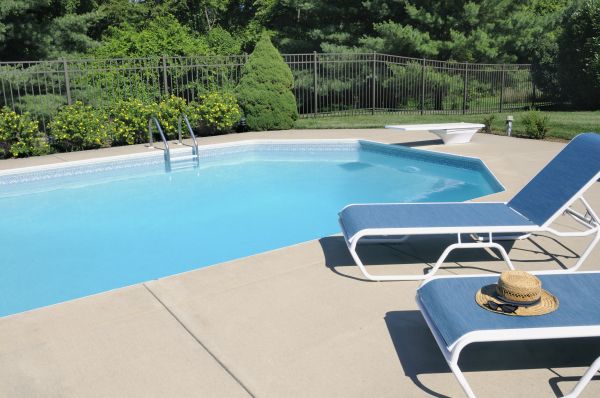 Poolside Concrete Installation in San Angelo